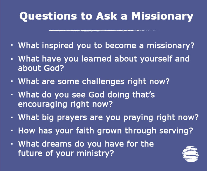 Questions to ask a missionary