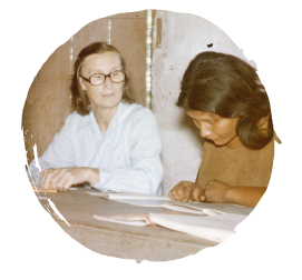 Early Crossworld missionaries in Congo and Brazil did Bible translation and church planting ministry.